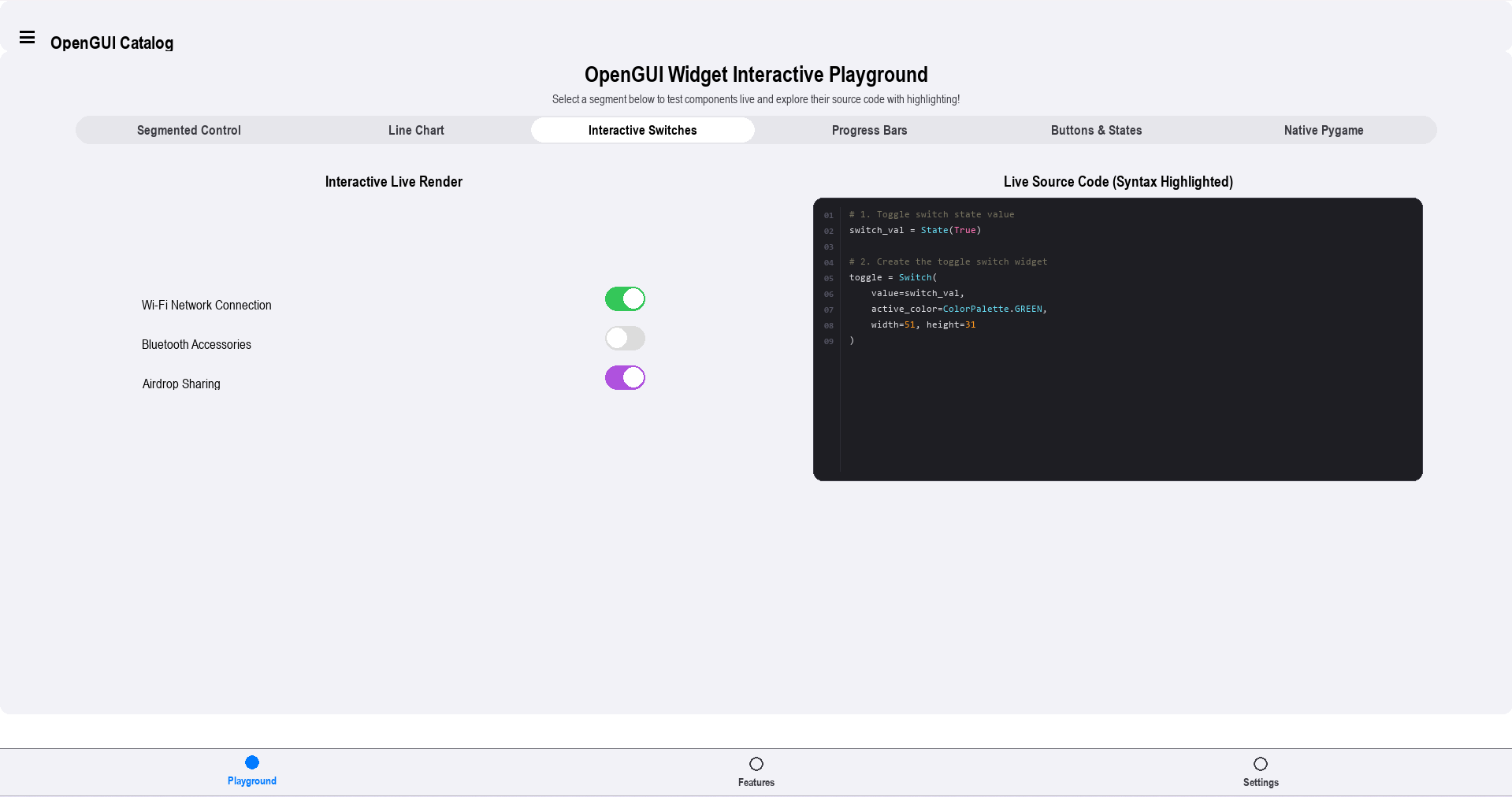 PyLay UI framework in use